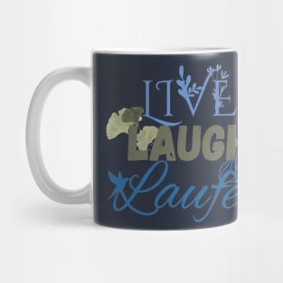 Live Laugh Laufey Blue Mug